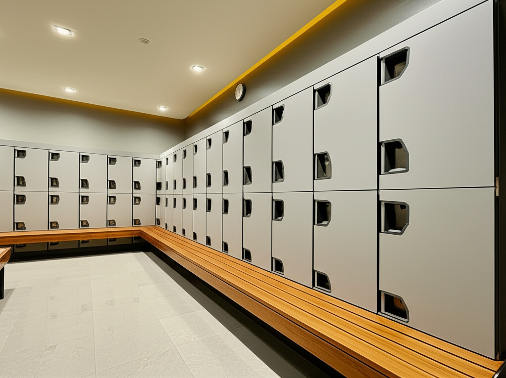 Vestiários confortáveis